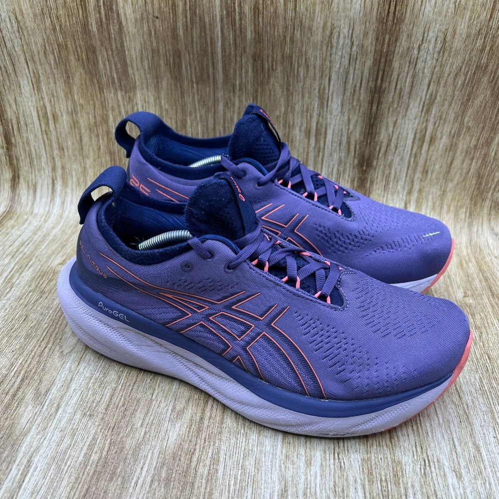 ASICS Gel-Nimbus 25 Women's Size 10 Running Shoes Purple Max‎ Cushion 1012B356